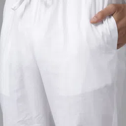 See Designs Men Blue Printed Pure Cotton Kurta with Pyjamas image 3