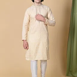 MAAHI FABS Woven Design Thread Work Regular Kurta-picture-15