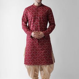 KISAH Ethnic Motifs Printed Mandarin Collar Straight Kurta-picture-46