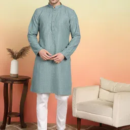 SWAGG INDIA Men Embroidered Thread Work Kurta-picture-38