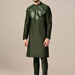 KISAH Striped Straight Kurta image 5