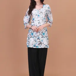 SAZRIKA Ethnic Motifs Printed Kurta-image-0