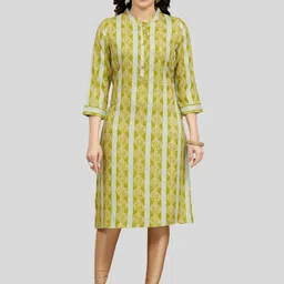 Saree Swarg Mandarin Collar Geometric Kurta-picture-30