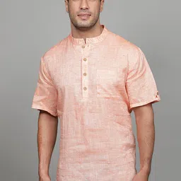 Cot'N Soft Mandarin Collar Woven Design Straight Pure Cotton Short Kurta-picture-13