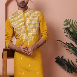 Jompers Men Geometric Printed Kurta-picture-12