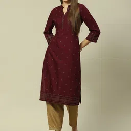 Rangriti Geometric Woven Design Kurta image 1