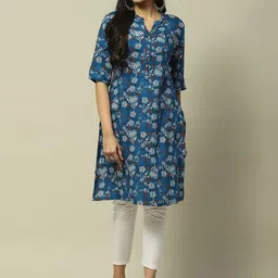 Rangriti Floral Printed Strigth Kurta-picture-18