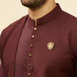 Manyavar Mandarin Collar Kurta image 5