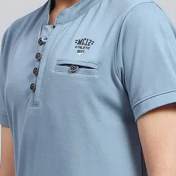 Monte Carlo Boys Mandarin Collar Cotton T-shirt image 2