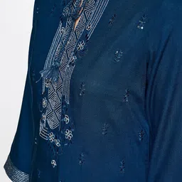 Global Desi Embroidered Thread Work Kurta image 2