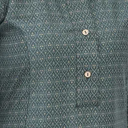 Span Ethnic Motifs Printed Cotton Silk A-Line Midi Dress image 2