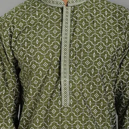 Jompers Men Paisley Thread Work Kurta image 5