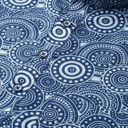 See Designs Men Blue Ethnic Motifs Printed Kurta image 5