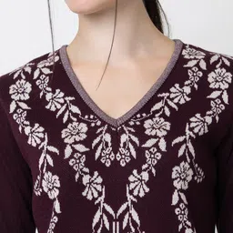 KEIKO Floral Woven Design Kurta image 2