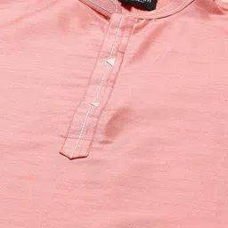 Amodh by Kisah Men Pink Dobby Kurta image 2