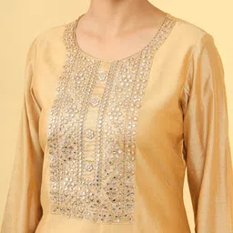 Soch Women Geometric Embroidered Mirror Work Kurta image 2