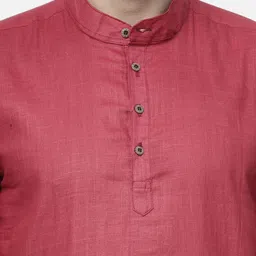 allan peter Band Collar Pure Cotton Kurta image 4