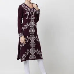 KEIKO Floral Woven Design Kurta image 3