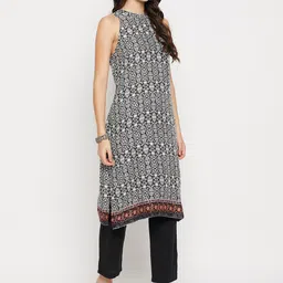 Nuwah Geometric Printed Straight Kurta image 3