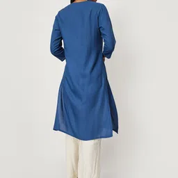 max Floral Embroidered Yoke Design A-Line Kurta image 2