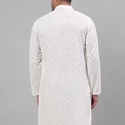 Jompers Geometric Embroidered Mandarin Collar Sequined Kurta image 3