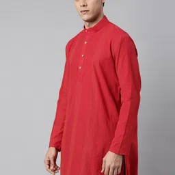 TATTVA Men Solid Pure Cotton Kurta image 4