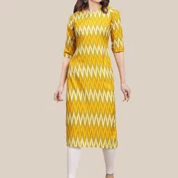 7Threads Women Pack Of 6 Printed Crepe Straight Kurta image 4