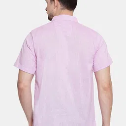 Enchanted Drapes Band Collar Cotton Kurta image 4