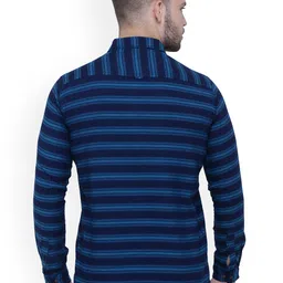 Kuons Avenue Striped Roll Up Sleeves Straight Kurta image 4