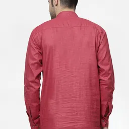 allan peter Band Collar Pure Cotton Kurta image 2
