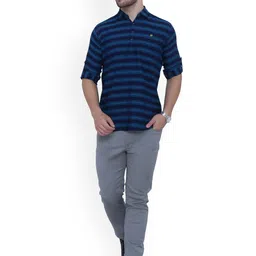 Kuons Avenue Striped Roll Up Sleeves Straight Kurta image 3