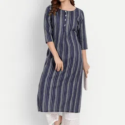 githaan Striped A-Line Kurta image 3