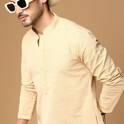 Sangria Floral Embroidered Chikankari Cotton Kurtas-picture-41
