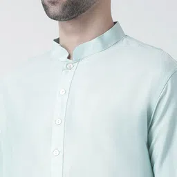 KISAH Men Blue Kurta with Dhoti Pants image 2