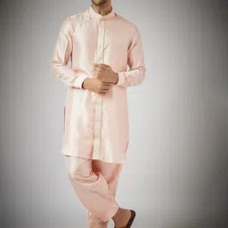 RNG Safawala Mandarin Collar Straight Kurta with Salwar image 1
