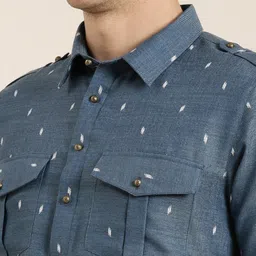 TheEthnic.Co Printed Regular Pure Cotton Pathani Kurta With Salwar image 2