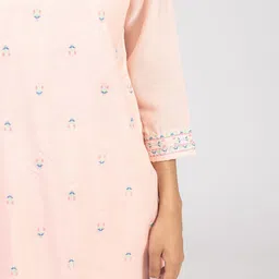 KASYA Floral Embroidered Regular Kurta With Palazzos & Dupatta image 2