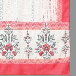 AHIKA Floral Printed band Collar Pure Cotton Kurta with Salwar & Dupatta image 4