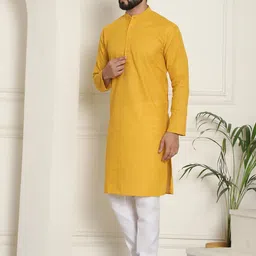 SOJANYA Geometric Embroidered Thread Work Pure Cotton Straight Kurta With Churidar image 5