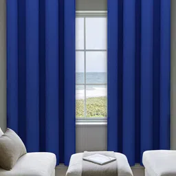 DREAM CARE Blue 2 Pieces Black Out Window Curtains-picture-34