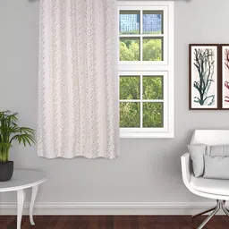 THE CONVERSION Beige Floral Room Darkening Window Curtain-image-62