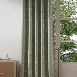 DDecor Green & White Floral Door Curtain-picture-38
