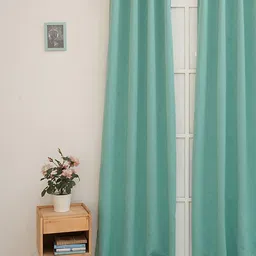 Ariana Zebra Blue Black Out Long Door Curtain-picture-19