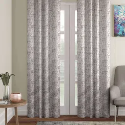 ROMEE Set of 2 Beige & Brown  Room Darkening Long Door Curtain-picture-40