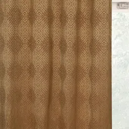 Aura Brown & Gold Abstract Patterned Door Curtain image 5