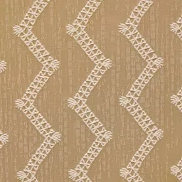 Ariana Beige & Off White Geometric Room Darkening Long Door Curtain image 2