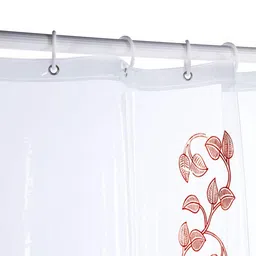 Kuber Industries Transparent Printed Waterproof Shower Curtain image 2