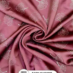 BIANCA Maroon & Gold-Toned Floral Printed Black Out Window Curtain image 3