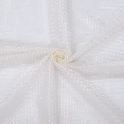 THE CONVERSION Cream 2 Pieces Sheer Long Door Curtains image 3