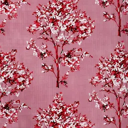 REYANSH DECOR Maroon and White 2 Pieces Floral Long Door Curtains image 3